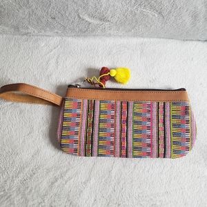 Nena & Co Multi-color Wristlet Clutch Purse